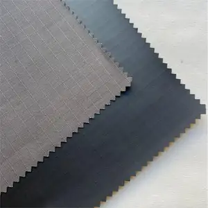 240g Black Glue Coated PU2000 Grid Cloth Waterproof Outdoor Tent Fabric