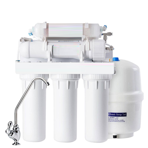 เครื่องกรองน้ำ RO แบบทำความสะอาดตัวเองด้วยมือ พร้อมระบบกรอง 5 ขั้นตอน อัตราการไหล 100 GPD ติดตั้งใต้ซิงค์ สำหรับใช้ในครัวเรือนและโรงแรม - Product Image 1