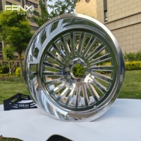 Jantes forgées personnalisées FANXI 24x14 22x12 26x16, entraxe 6x139.7 5x5.5, finition polie pour Chevrolet Silverado 1500