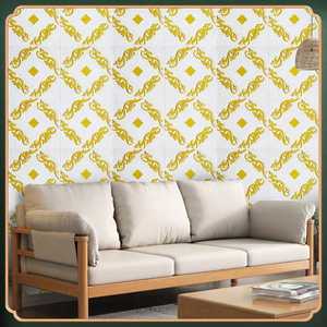 Autoadesivo lussuoso del pannello di parete della schiuma 3d dell'oro e di alta qualità PD-AM per la decorazione domestica - Product Image 5