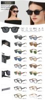 Nouvelles Lunettes de Soleil Rétro Rondes Personnalisables avec Logo, Monture PC Confortable, Design Transfrontalier, Verres Optiques UV400 pour Hommes et Femmes