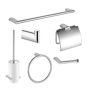 KAIIY 6 Pieces Bathroom Design Zinc Alloy Wall Mounted Bathroom Accessories Set