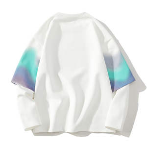 Bloody Long-sleeved T-<b>shirt</b> boys round neck autumn coat 2025 new autumn clothes youth trend loose casual <b>sweater</b> fashion breath - Product Image 2