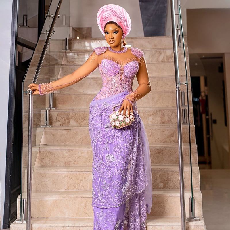 Iro Gown Style For Traditional Wedding Aso Ebi Naija Styles For - Main Image