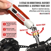 Jeu de tournevis à cliquet multifonctionnel avec embouts interchangeables pour outils de réparation domestique et de bricolage