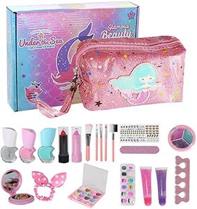 Ensemble de vernis <span class=keywords><strong>à</strong></span> ongles portable et lavable pour enfants, kit de maquillage, <span class=keywords><strong>jouet</strong></span> pour filles avec <span class=keywords><strong>sac</strong></span> <span class=keywords><strong>à</strong></span> cosmétiques - Product Image 3
