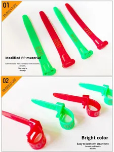 Nuevo Anillo de pie de pollo de plástico, número de marcado para anillos de pata de aves de corral, pollito de ganso de pato, numeración de etiquetas de animales grandes - Product Image 3