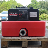 Pompe à incendie flottante haute pression 17HP, portée 80m, télécommande 800m, pompe à essence portable pour la lutte contre les incendies et le sauvetage forestier