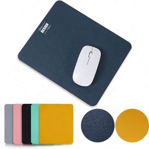 Tapis de souris en cuir PU avec logo personnalisé pour le jeu, le bureau et la maison - Idéal pour les postes de travail ou comme cadeau promotionnel - Product Image 1