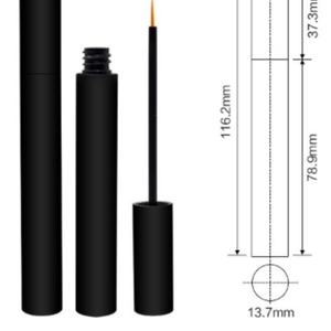 Emballage de tube de mascara de luxe 7 ml, conteneur de mascara fin, logo personnalisé, tube en métal pour mascara - Product Image 2