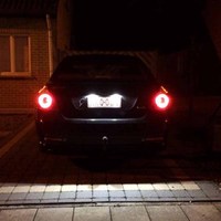 Éclairage LED blanc de plaque d'immatriculation, lampe pour Focus 5D, Fiesta, Mondeo MK4, c-max, MK2, s-max, Kuga, Galaxy, 12v, pièces