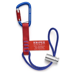 Adaptateur de sangle Knipex avec mousqueton fixe 00 50 11 T, cordon de sécurité pour outils uniquement - Product Image 1