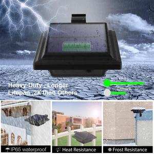 Solar Wall Lamp Outdoor 12V <b>LED</b> Square Shape <b>With</b> <b>Motion</b> <b>Sensor</b> Waterproof For Home Garden Use - Product Image 5