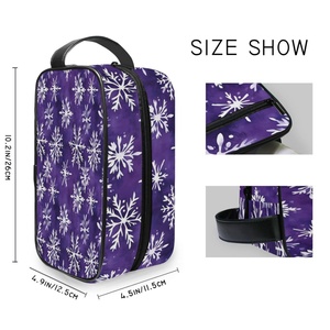 Snowflake Design Customs logo Zipper Portable <b>Toiletry</b> <b>Storage</b> Bag Waterproof Fashion Large Capacity Wash Bag - Product Image 4