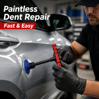 Kit d'outils de réparation de bosses sans peinture PDR, marteau coulissant en T, extracteur de bosses de carrosserie avec languettes adhésives pour l'entretien automobile