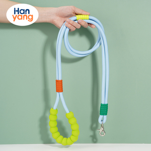HanYang OEM correa de perro de cuerda personalizada fuerte correa de perro corta de nailon con cómodo mango acolchado correa de tráfico para caminar - Product Image 1