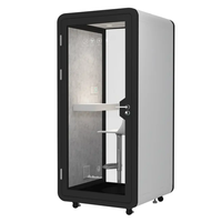 Cabine de bureau insonorisée portable extra haute en acier moderne JINS pour hôtels et écoles