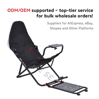 GY018-3 Cockpit Plegable para Simulador de Carreras con Plataforma de Movimiento Completo, Silla Asiento para Juegos Ps5 en Venta, para Playstation 3, Wii, XBox
