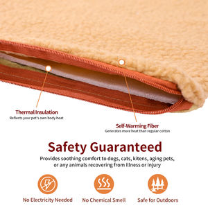 Estera de perrera con autocalentamiento para perros, transpirable, suave, de Cachemira de cordero, estera de calefacción cálida para mascotas, desmontable, sólido, calidad Animal, suministros para mascotas - Product Image 6
