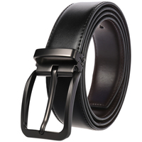 Ceinture en cuir de vache pour homme, boucle à ardillon, style décontracté rétro, jean, LY35-4021-1