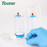 Kit de test de stérilité TOONE DGA220 200ml, aiguille contrôlable en plastique AS, ISO 9001, ampoule de poudre soluble, filtration microbiologique