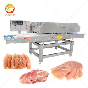 آلة تقطيع سمك السلمون الكهربائية الأوتوماتيكية بالكامل لقطع الدجاج بفتحة أفقية - Product Image 1