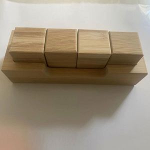 Yy643 Wholesale Custom Folk Art Style Wooden Office Desk Cube <b>Building</b> <b>Block</b> Calendar Base With Logo - Product Image 6