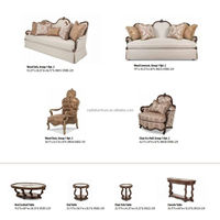 Ensemble de commodes classiques françaises de luxe pour meubles de chambre Commodes anciennes sculptées de haute qualité avec miroirs