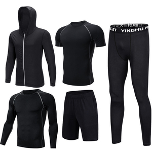 Ropa personalizada para correr para hombre, 3 piezas, gimnasio, deportes, secado rápido, Fitness, Yoga, ropa deportiva, Jogging, chándal, gimnasio, conjuntos de Fitness - Product Image 2