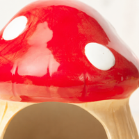 Maison pour animaux de compagnie en céramique Kangdarpet, mignonne et durable, pour hamster, petite taille, design en fil doré, utilisation intérieure et extérieure