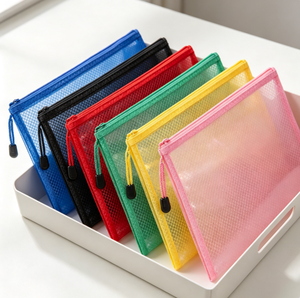 Carpeta de Archivo Ligera A4 con Cierre, Impermeable, de PVC, con Logotipo Personalizado, para Organizar Documentos de Oficina y Estudiantes - Product Image 6