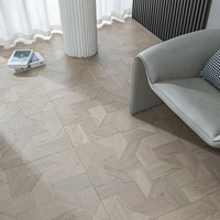 Parquet en bois d'ingénierie écologique, design chêne naturel pour les maisons américaines