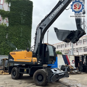 รถขุดมือสอง HYUNDAI 210W-9 ของแท้จากเกาหลี เครื่องยนต์ทรงพลัง ราคาถูก รถขุดล้อยาง Hyundai 210w-7 มือสอง - Product Image 2