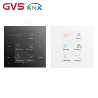Capteur de verre intelligent GVS KNX pour maison connectée, écran couleur sécurisé GS3 de 3,5 pouces, boutons de panneau KNX capacitifs à montage mural