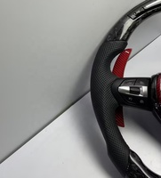 Volant sport en cuir et fibre de carbone avec LED pour BMW Série 3, Série 6, F10, F30, E92, E60, E71, E53, 3 branches, haute qualité