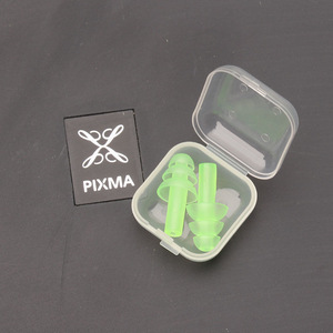 Yıkanabilir silikon kulak tıkaçları fabrika toptan gürültü azaltma kulak tıkaçları toptan SNR 38dB kulak fişi siyah mavi renk - Product Image 3