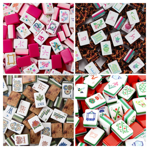 Tavolo da Mahjong Americano Personalizzato all'Ingrosso, Tessere di Mahjong Americane a Strati Verde Chiaro, Tavolo da Poker <span class=keywords><strong>Okey</strong></span> Americano in Acrilico - Product Image 4
