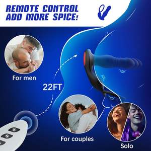 Masajeador de Próstata Masculino, Tapón Anal de Silicona, Juguete Sexual con Control Remoto por Aplicación, Vibración, Movimiento de Empuje, Recargable por USB para Hombres - Product Image 2