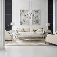 Table console blanche de luxe personnalisée style français Table d'appoint florale sculptée pour le salon
