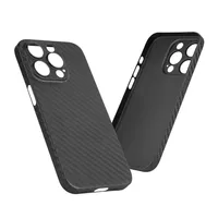 Coque de téléphone portable en fibre de carbone PP pour iPhone 16 15 14 13 12 Coque ultra-mince pour iPhone XR/XS/7/8