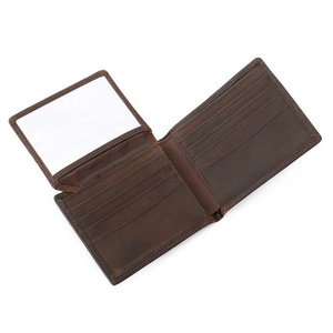 2022 Crazy Horse Wallet for Men Bifold Custom Leather Wallet Leather Wallet Men - Product Image 4