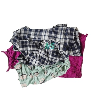 Gran oferta de pana de colores Wipes Trapo Industrial Mutilado Bolsa De 20kg camiseta textil algodón trapos de desecho - Product Image 1