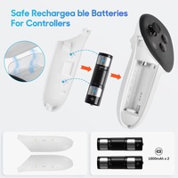 Aolion Meta untuk Quest 3 stasiun pengisian Dock 45W PD magnetik dengan 2 baterai isi ulang untuk pengontrol Port Tipe C