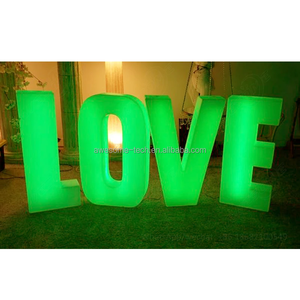Letrero Luminoso de Alta Calidad para Bodas al Aire Libre, con Batería, Fuente de Luz <span class=keywords><strong>LED</strong></span>, Letras de Amor en Plástico - Product Image 2