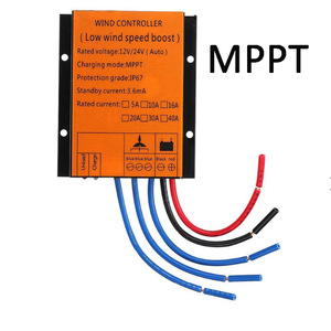 ตัวควบคุมลม MPPT 12V 24V ระบบเพิ่มความเร็วลมอัตโนมัติ 40A โหมดการชาร์จ ป้องกันน้ำและฝุ่นระดับ IP67 - Product Image 1