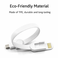 Bracelet USB rechargeable portable, type C, micro USB, synchronisation des données, charge rapide, câble USB pour téléphone portable