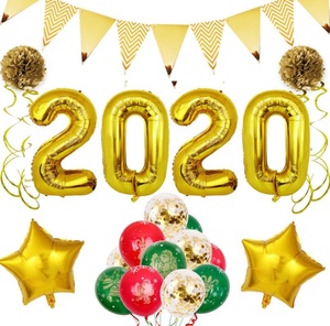 Décoration de fête de bonne année de 16 pouces, ballons en aluminium avec chiffres en or rose et argent pour fête de <span class=keywords><strong>famille</strong></span>, fournitures décoratives pour fête prénatale - Product Image 6