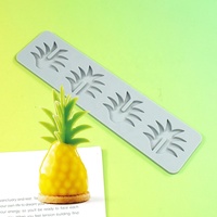 Moule en silicone en forme de feuille d'ananas AK pour chocolat, décoration de gâteaux, pâtisserie, outils de cuisine, pâtisserie personnalisée