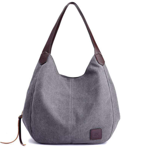 Nouveau sac en toile, sac à main décontracté, sac à bandoulière, sac de shopping multi-usages pour femmes avec logo personnalisé - Product Image 4