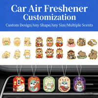 Tablettes de parfum solides pour voiture, style dessin animé irrégulier créatif, parfum léger et éliminateur d'odeurs, désodorisant pour l'intérieur de la voiture